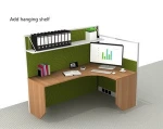 40mm thickness laminate fabric wooden glass office modular cabin desk table aluminum profiles images workstation partition