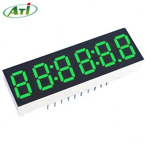 41*11mm 6 digit 7 segment led display common anode super red 0.3 inch