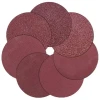 5 Inch High Performance Aluminum Oxide Round Sander Paper Red Silicon Carbide Sanding Disc With High Hardness Hook Loop Disc