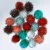 Import 50MM Fur Plush Colorful Pompon Glitzy Tinsel Pompom Ball For Christmas Party Wedding Supplies from China