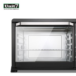 53L China supplier black stainless toaster baking electric oven for home