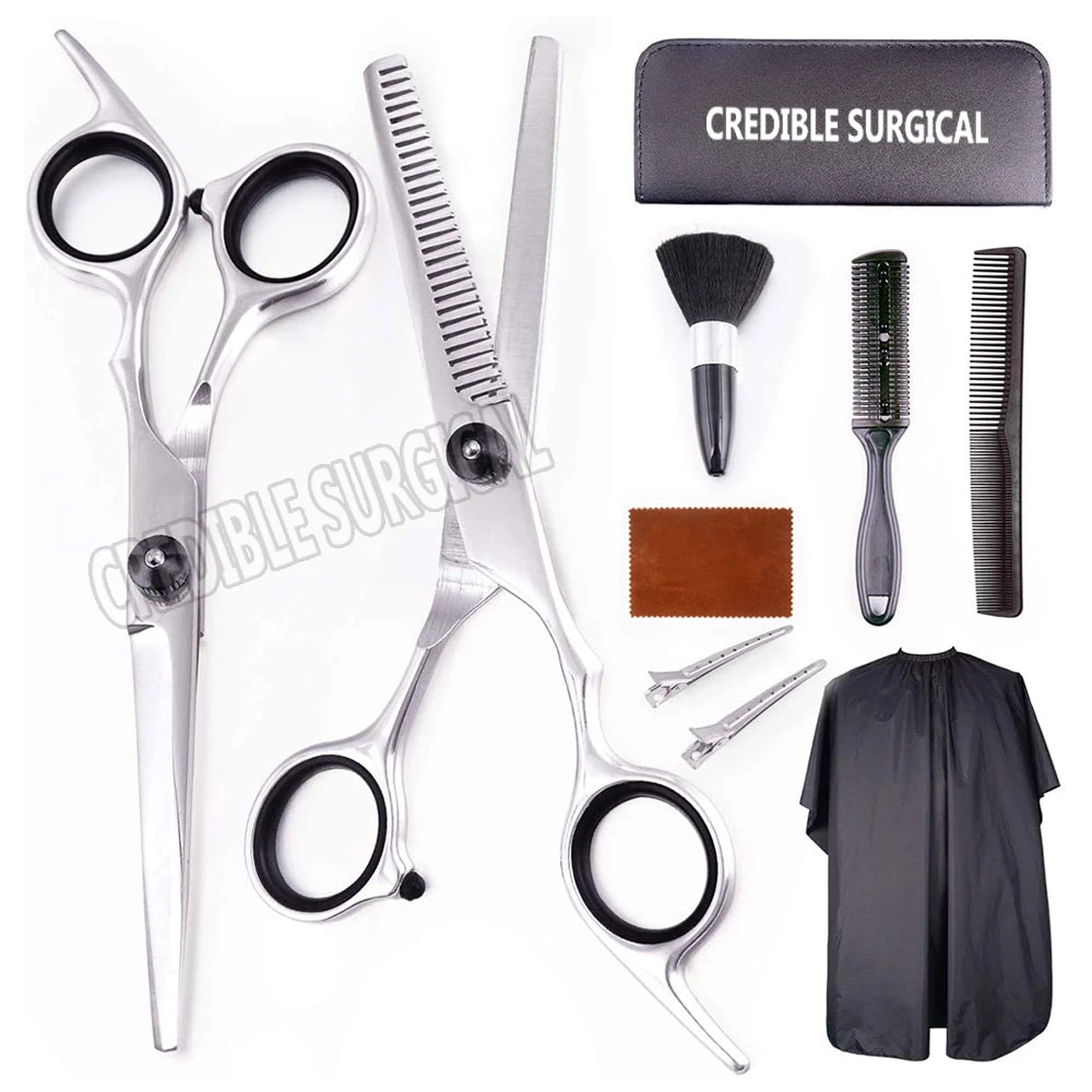 5.5 Golden Grooming Barber Scissors Sets Professional Barber Scissors Set With Logo