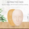 5D Facial Tattoo Training Head Silicone Practice Permanent Makeup Lip Eyebrow Tattoo Skin Mannequin Doll Face Head
