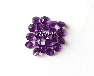 5mm Natural African Amethyst Round Faceted Loose Gemstone Wholesale Price