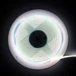 5MM Ultra-thin COB 5M Strip Light 12V 400LEDS/M 1CM/Cut 6000K Cold White with 4A Adapter Black Color Box Packing for Decoration