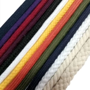 6mm braided cord colored crochet knit rope  cotton/polyester /pp rope braided rope draw cord
