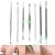 Import 7Pcs Nose Stainless Steel Tweezer Tool Kit Blackhead Remover with Leather Case from China