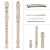 Import 8 hole ABS musical instrument  plastic flute recorder for kids from China