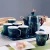 Import 8-piece Porcelain Ceramic Coffee Tea Gift Sets Sika Deer Theme Nordic Style Kettle Pot Infuser Teapot Mug Serving Tray Modern from China