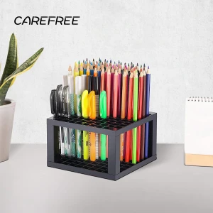 96 Hole Art Plastic Pencil &amp; Brush Holder Desk Stand Organizer Holder for Pens, Paint Brushes, Colored Pencils, Markers
