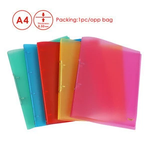 A4 Plastic Ring Binder Hole File