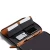 Import A5 notebook Premium Leather Compendium Portfolio Brown PU Folder Organizer with Zip Closure and Writing Pad from China