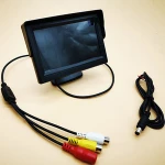 Abs Plastic Car Monitors 4.3-Inch Bracket Type Display With Automatic Reversing Switch Av2