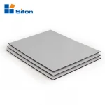 ACM material class fireproof brushed aluminum composite panel