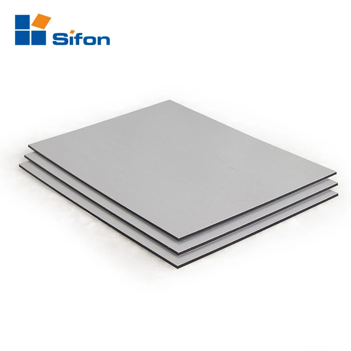 ACM material class fireproof brushed aluminum composite panel