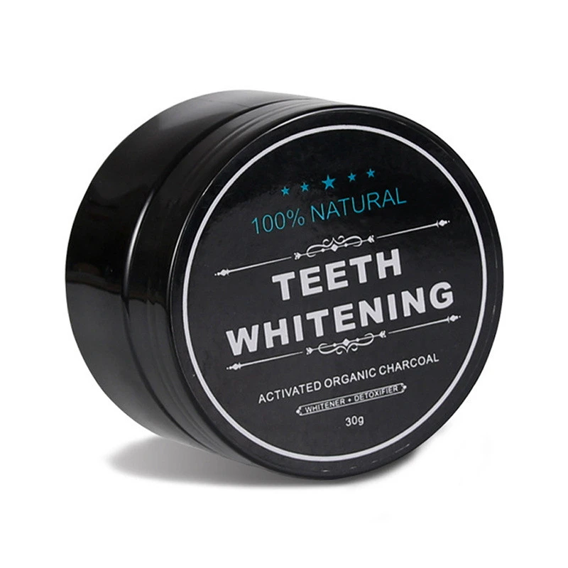 Activated Charcoal Teeth Whitening Powder 30g + Bamboo Toothbrush