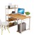 Import adjustable laptop stand desk PC desktop computer table with bookshelf from China