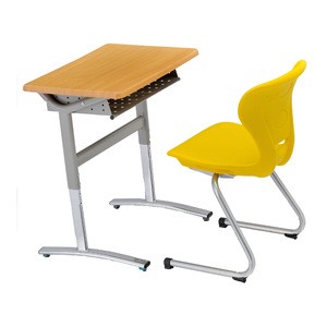 adjustable study table and chair set for school furniture,hot sale plastic chair