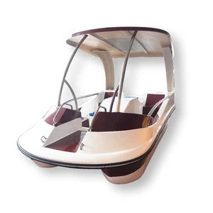 Adult pedal boat four-seat fiberglass pedal boats electric boat Water play equipment (M-076)
