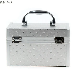 aluminium beauty small kit box in silver