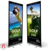 Aluminium Luxury Tear Drop Retractable Roll Up Banner Display Stand