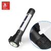Aluminum led flashlight torches rechargeable ip65 Waterproof solar led tactical flashlights