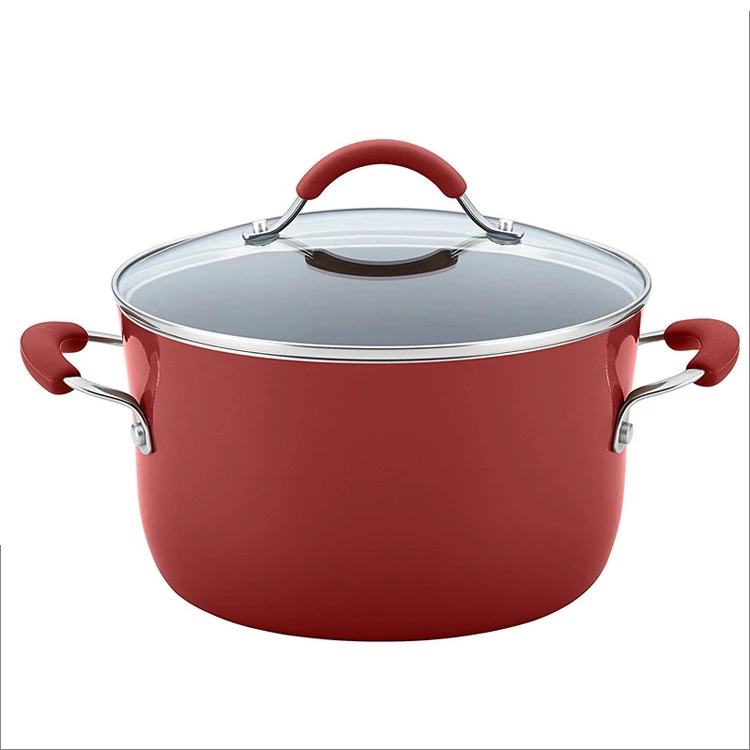 Aluminum non-stick kitchen ware pot and pan set