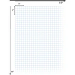 Alvin Quadrille Paper with 4 x 4 Grid, 8.5" x 11" (No 1430-1)