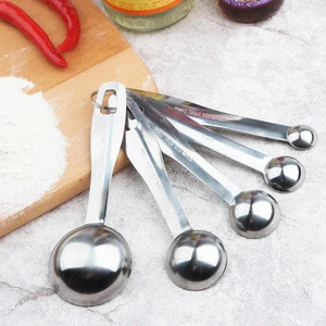 Amazon Bestseller Kitchen Tools Stainless Steel Coffee Measuring Spoon Set With Clear Scales