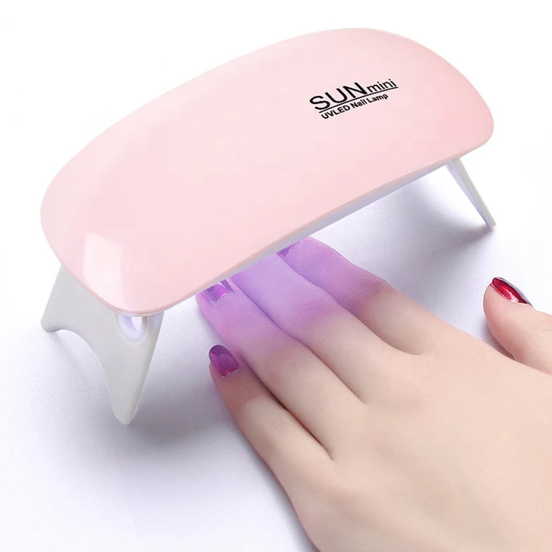 Amazon Hot Sale Portable Electric Mouse Mini UV 6W LED Light Smart Nail Polish Dryer Machine Nail Lamp Drop Shipping