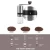 Import Amazon hot selling 304 Stainless steel adjustable Ceramic core burr hand Manual Coffee maker grinder with glass bottle  jar from China