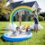 Import Amazon hot selling Summer Inflatable Water Spray Toy Rainbow Cloud  Arch Sprinkler Yard Backyard Lawn Archway Outdoor Toys Kids from China