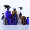 Amber glass bottles for shower gel shampoo  hand soap and other lotion products