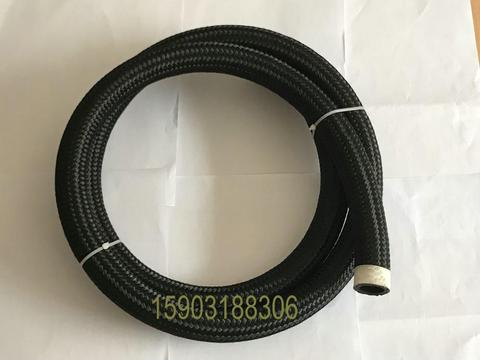 Buy An16 -16 16an 22mm Black Nylon Braided Hose Oil Cooler Hose Dry ...