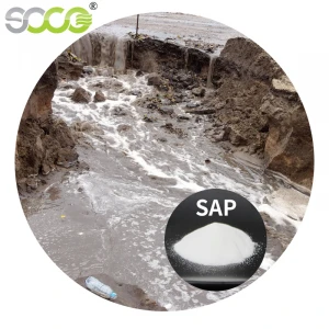 Application of water-retaining agent in sewage solidification treatment