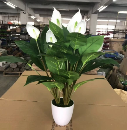 Artificial peace lily plant peace lily flower white flowers