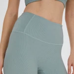 Athletic Wear High Waist Ribbed Leggings Yoga Pant Private Label Active Wear Custom Leggings
