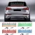 Import auto equalizer car EL sticker on the rear window from China