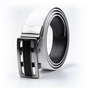 Automatic belt pure leather reversible men classic buckles genuine leather ratchet belt for men in turkey
