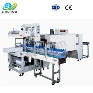 Automatic Film shrink sleeve shrink wrapping packaging machine with Shrink Tunnel