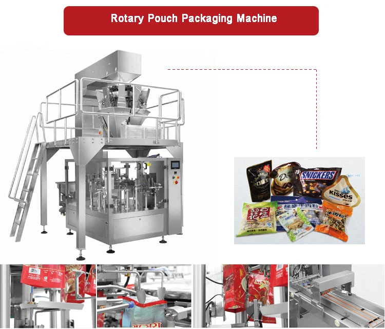 Automatic Premade Pouch Snack Beans Date Nuts Vacuum Weighing And Packing Machine