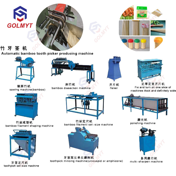 Buy Automatic Tooth Pick Making Processing Equipment Prodution Line ...