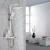 Import Azeta European Shower Column With Faucet Mixer Bathroom Thermostatic Rain Bath Shower Sets from China