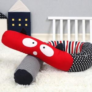 Baby Crib Bumper Cartoon Stuffed Toys Kids Pillow Protective Decorative Nursery Gift Pillow for Newborns