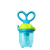 Baby toys silicone fruit and vegetable baby food feeder 180 degree rotation to promote fruit and vegetable for baby eat