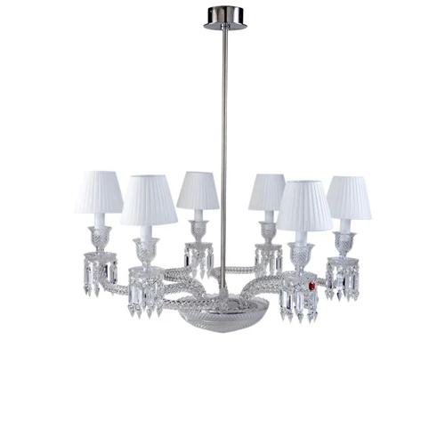 Baccarat French crystal chandelier villa duplex building model room staircase lighting