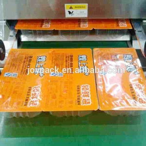 bacon and ham strip packaging machine in thermoforming with rigid film and modified atmosphere (MAP)