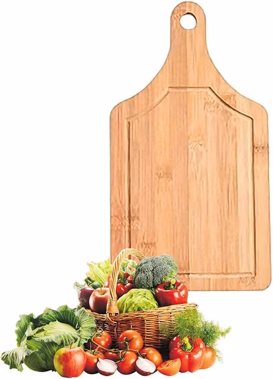 Import Bamboo Cutting Board Set 3PCS Meat Chopping Boards Wooden Pizza Peel Paddle with Handle from China