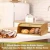 Import Bamboo Donut cupcake Box Countertop Bread Storage Roll Top Bread Boxes Wooden Bread Storage Bin from China
