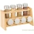 Import Bamboo Kitchen Cabinet, Pantry, Shelf Organizer Spice Rack - 2 Level Storage, Eco-Friendly, Multipurpose, Includes 8 Glass Jars from China